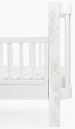 Детская кроватка-трансформер Happy baby Mommy Love в комплекте с расширением 160х70 white