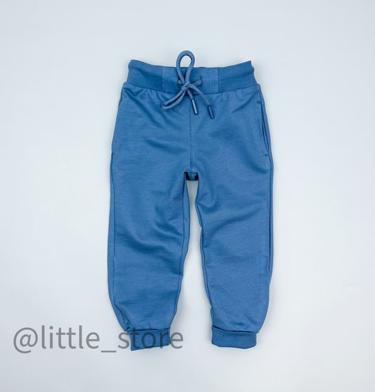 Брюки "Цветочная фантазия" капитанский синий