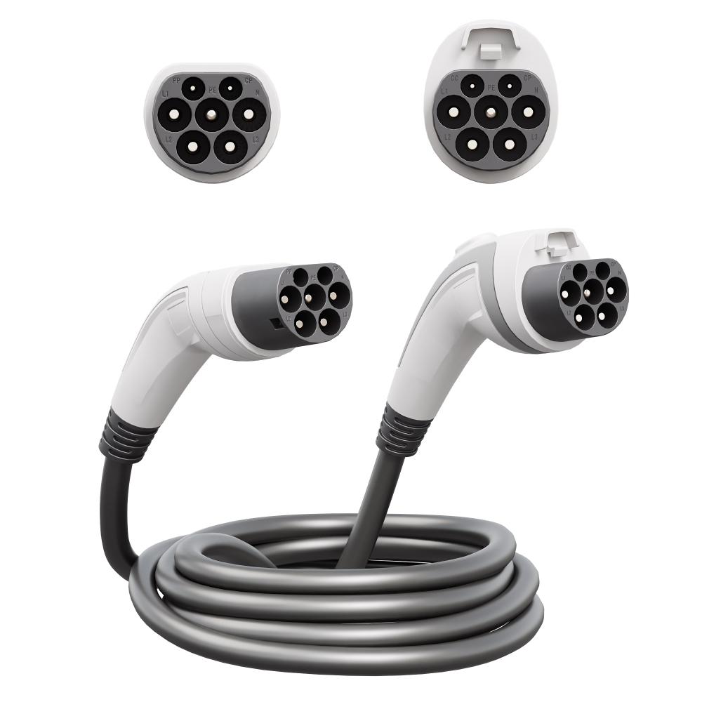 Кабель Type2-GB/T  для подключения к зарядной станции "EOS Charge",однофазный, 5 м