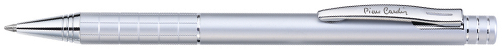 Фото ручка шариковая Pierre Cardin GAMME PC0885BP серебристого цвета в подарочной  коробке с гарантией