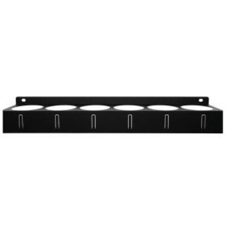 Держатель-органайзер для баллончиков, настенный, с крючками, черный REXANT