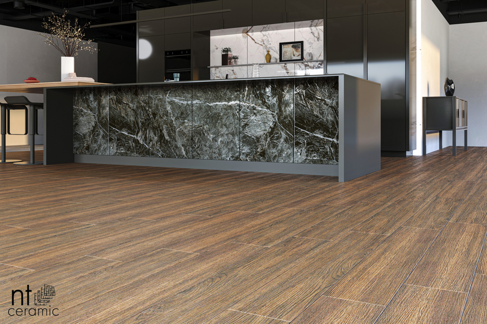 NT Ceramic Wood Brown 20x120