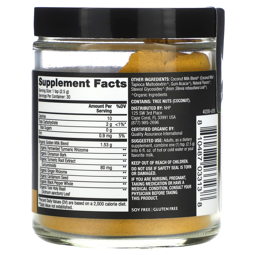 Dr. Mercola, Solspring®, органическое «золотое» молоко, 75 г (2,64 унции)