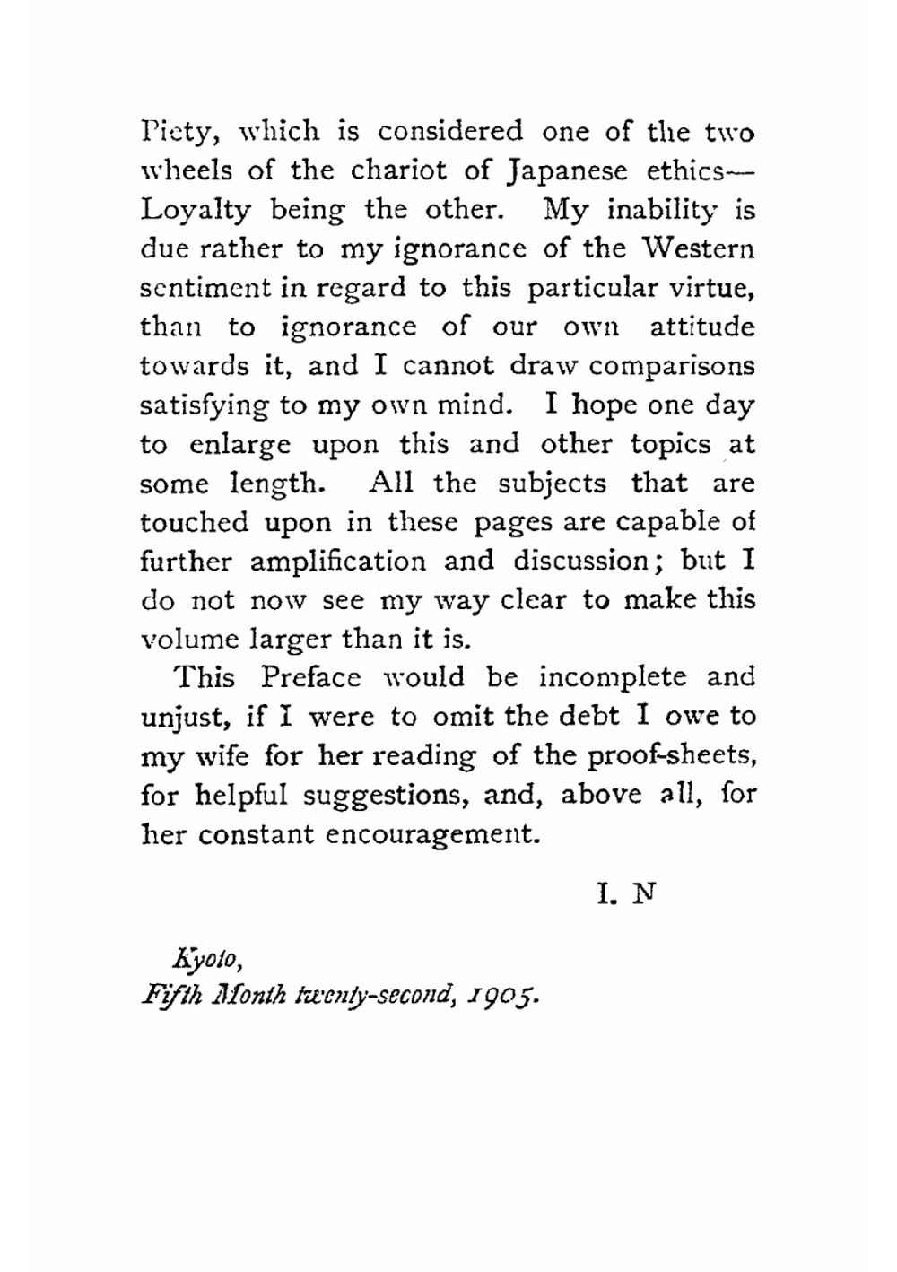 Bushido, the soul of Japan | Nitobe Inazo