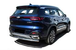 Защита заднего бампера (нержавейка) Chery Tiggo 8 (2018-2023) d57