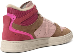 Premiata Midquinn D Розовые с коричневым с мехом