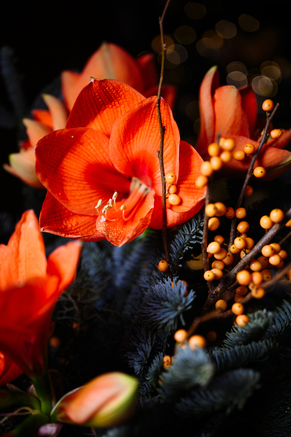 Букет бенгальские огни