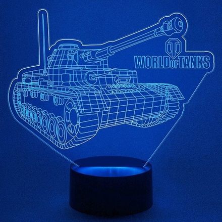Светильник "Танк - World of tanks"