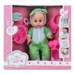 Пупс функциональный с аксесс., коробка ZL9920-E