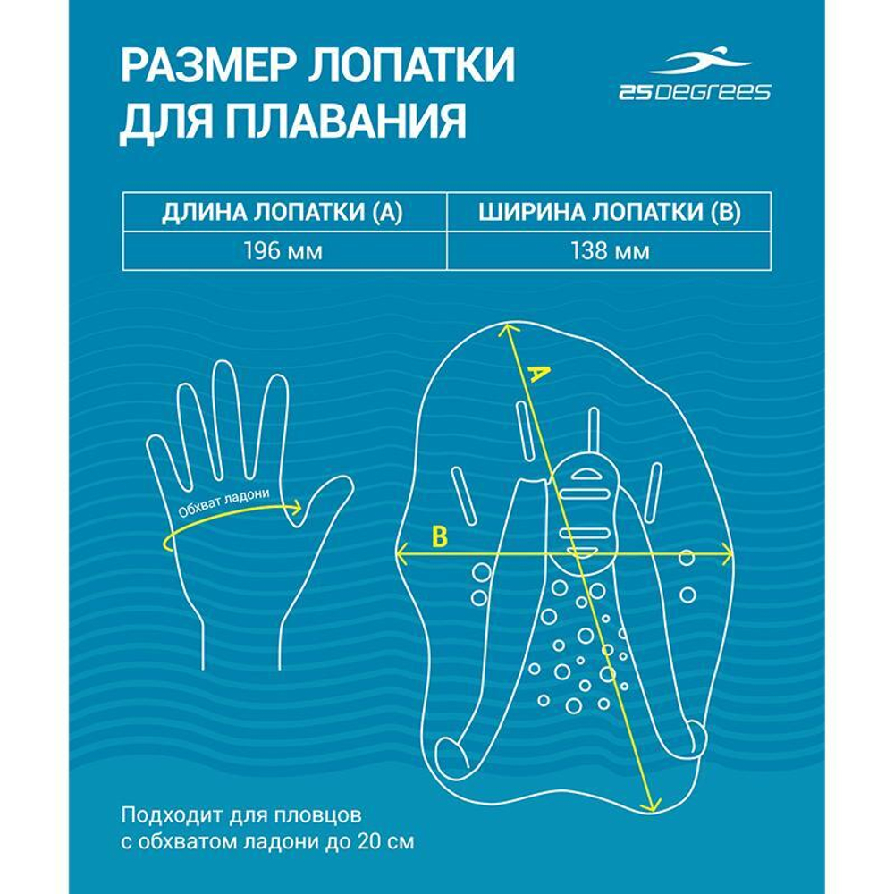 Лопатки для плавания 25DEGREES Alfa