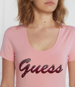 Футболка SS RN SHINY GUESS - пудро-розовый(W3BI31 J1314)