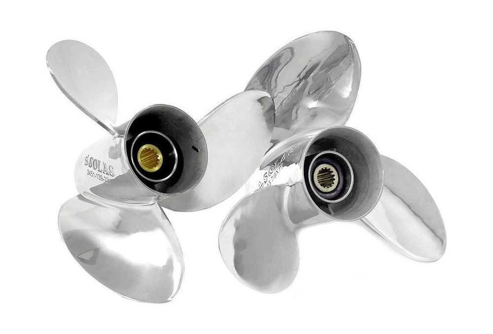 Винты гребные 3x13.9x23R+L комплект, Solas, б/у