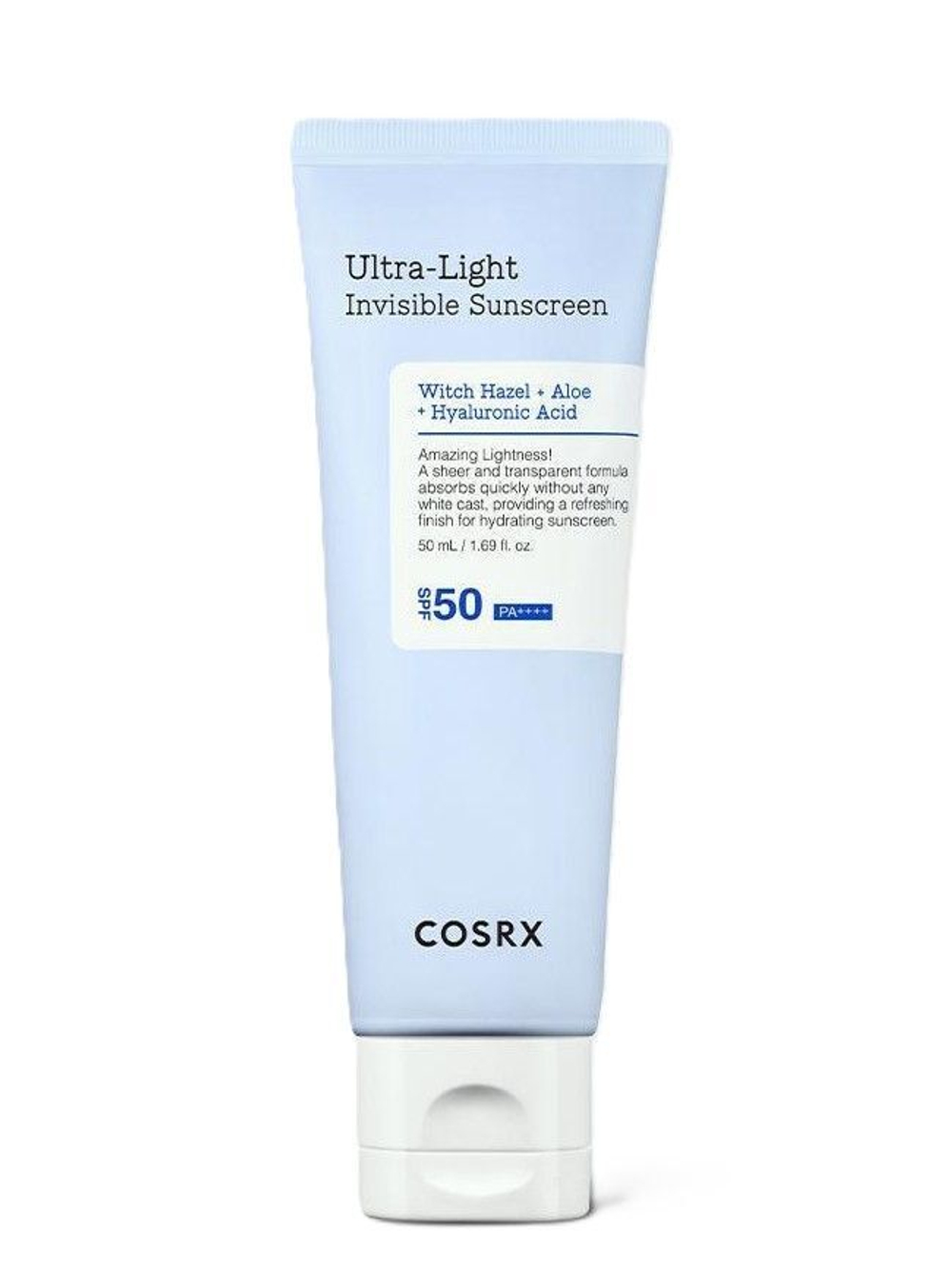 Ультралегкий солнцезащитный крем Cosrx Ultra-Light Invisible Sunscreen SPF 50+