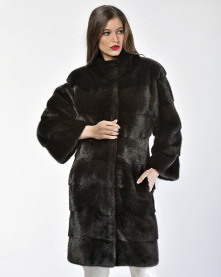 Шуба из меха норки