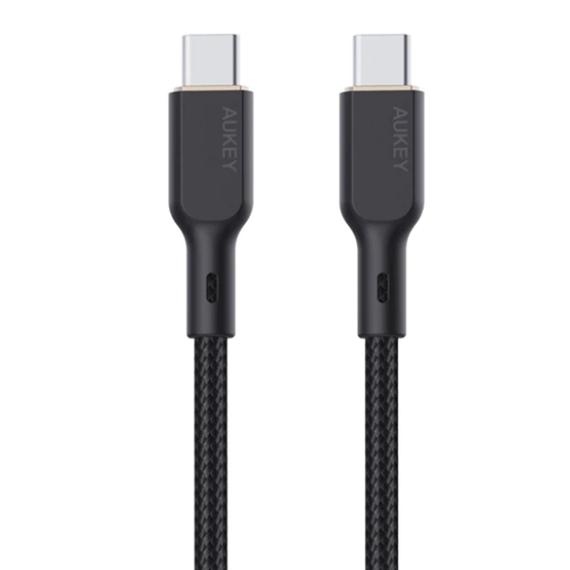 Кабель Aukey USB-C to USB-C 100 Вт 5А 1 м (СB-KCC101) черный