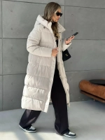 Куртка зимняя длинная с капюшоном