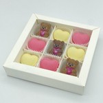 Пластиковая форма для конфет Мишка с сердцем МИНИ