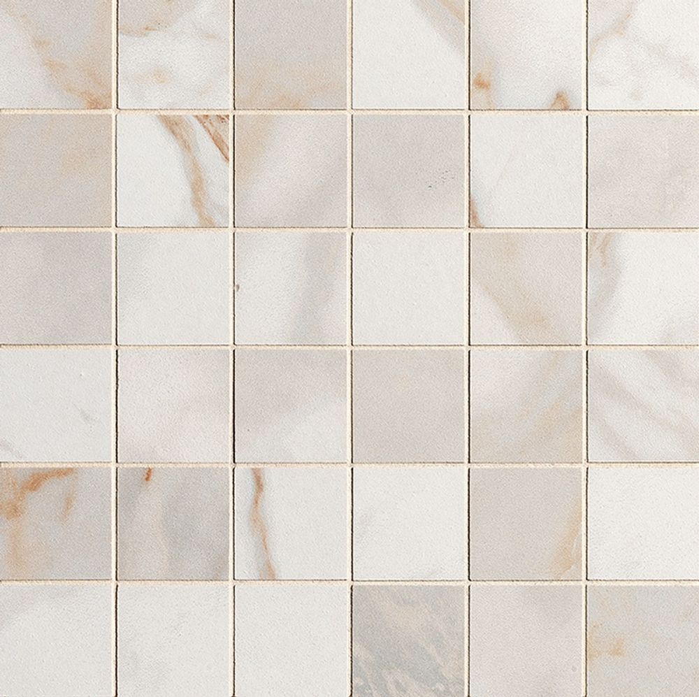 Roma Stone Calacatta Oro Macromosaico Satin 30x30