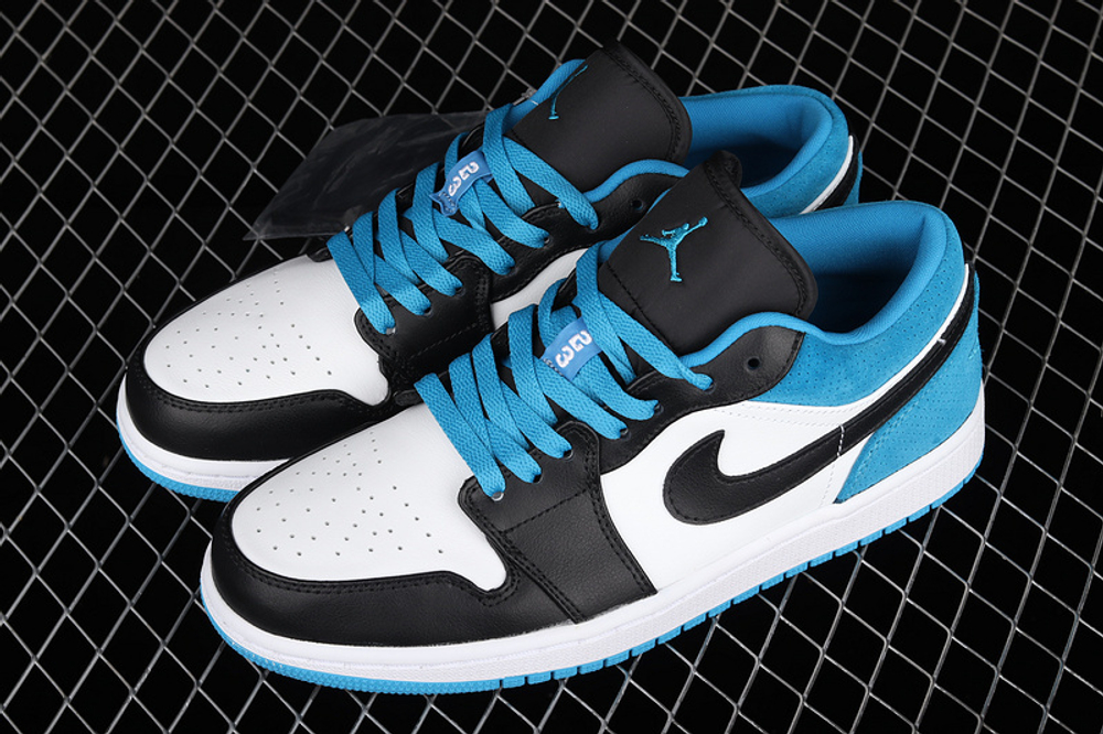 AIR JORDAN 1 LOW SE BLACK/BLACK/LASER BLUE/WHITE