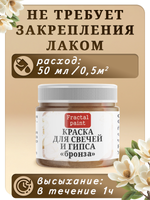 Краска для свечей и гипса «Бронза»