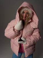 Куртка розовая зимняя