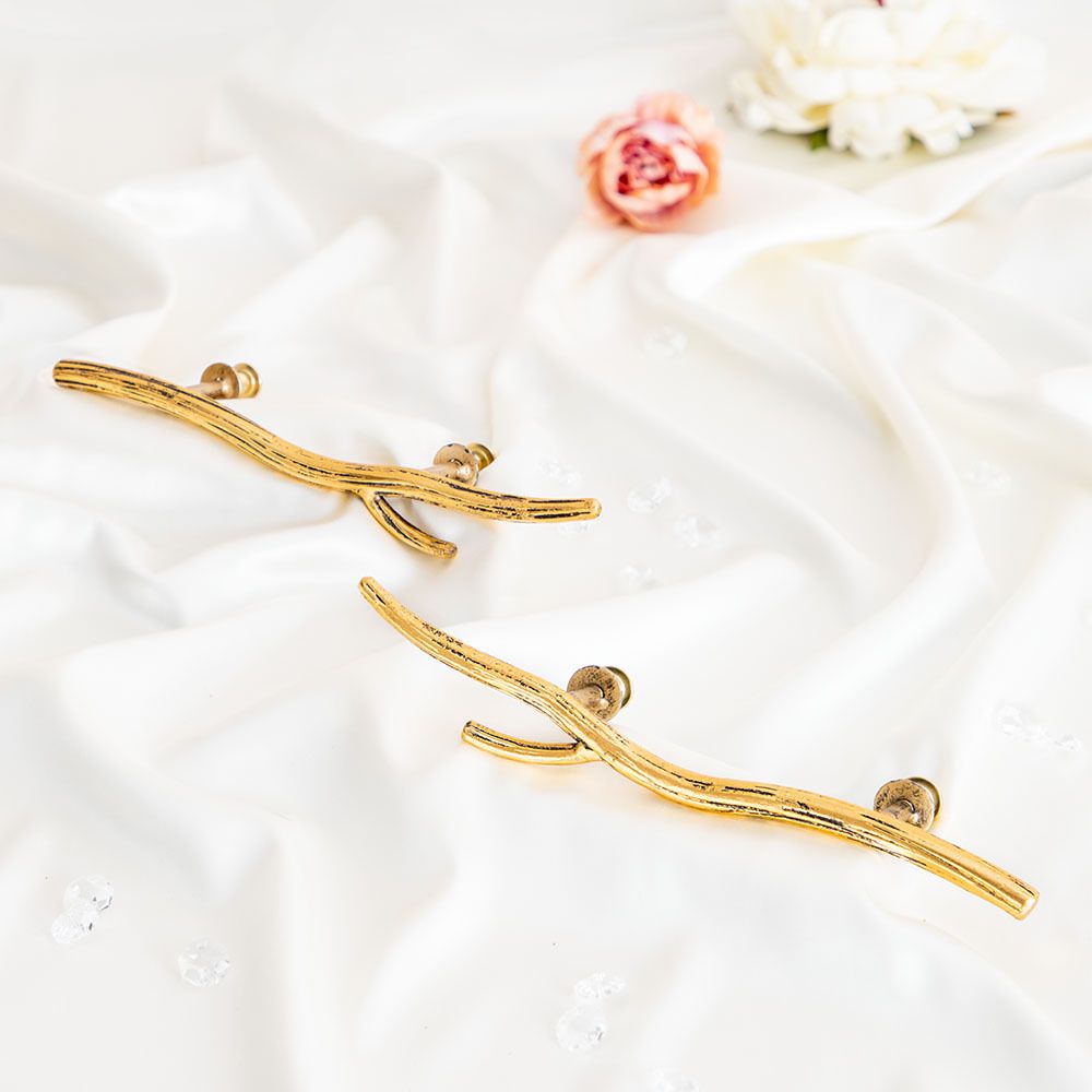 Ручка скоба мебельная Арт Бранч mini левая Амбер