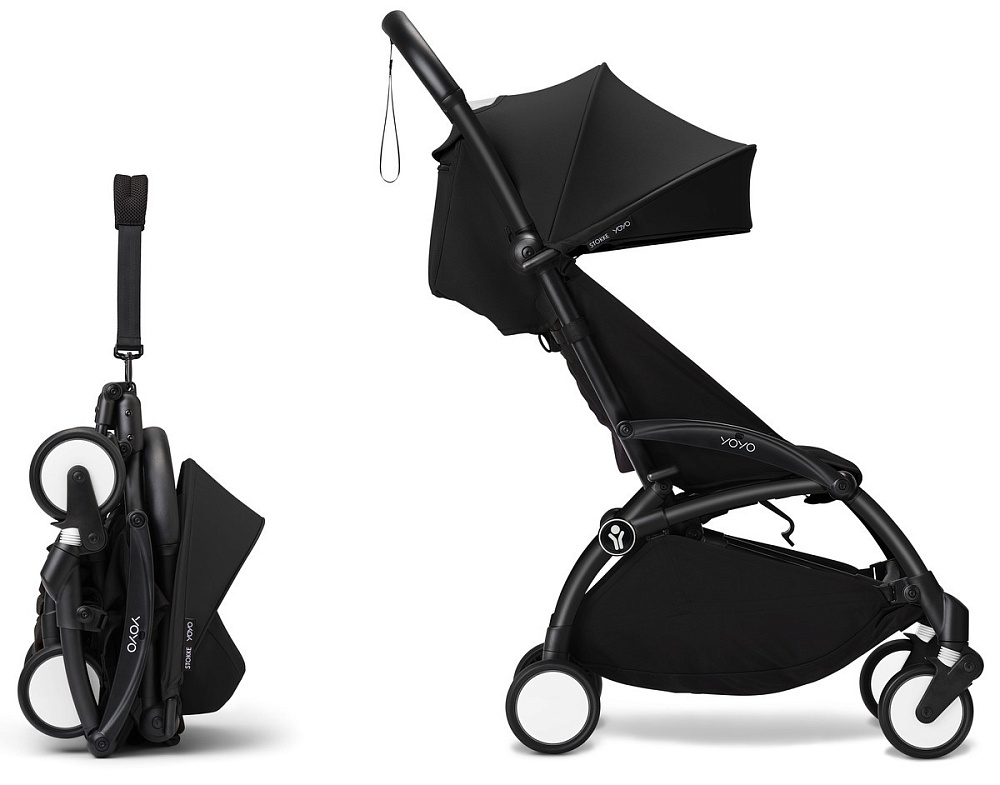 Коляска Stokke YOYO3 Newborn Shell рама чёрная Black 2 в 1 Black