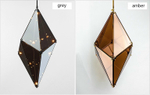 Pendant design lamp  Maxhedron Horizontal by Bec Brittain (Amber)