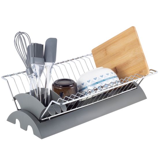 Сушилка для посуды из хромированной стали с поддоном Kamille KM 0769A