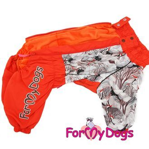 For my dogs Комбинезон для девочки "Аисты" оранжевый размер 18