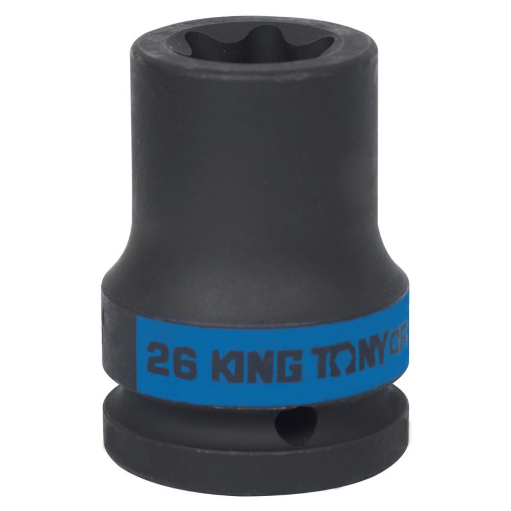 KING TONY (657526M) Головка торцевая ударная TORX Е-стандарт 3/4", E26