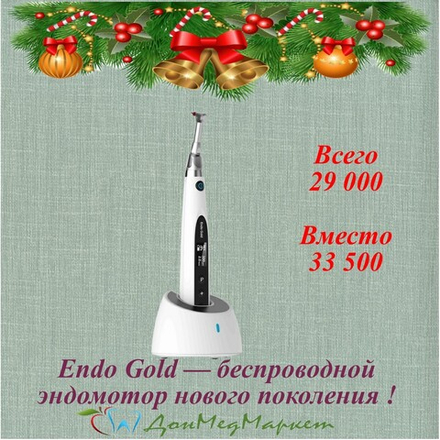 Стоматологический беспроводной эндомотор Endo Gold