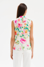 23552 Блузка женская (цветочный принт)