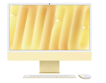 Apple iMac 24" Retina 4,5K, M4 2024 (10C CPU, 10C GPU), 24 Гб, SSD 512 Гб, желтый