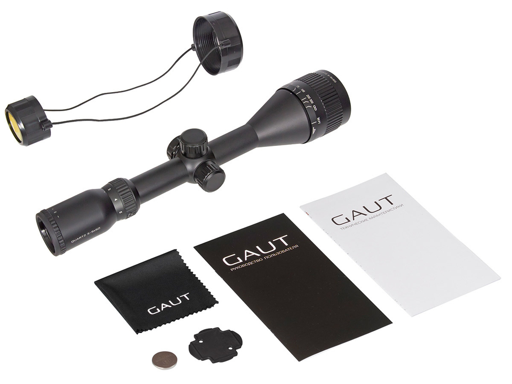 Оптический прицел Gaut Quartz 3-9x50, AO-параллакс, сетка 32, SFP, подсветка