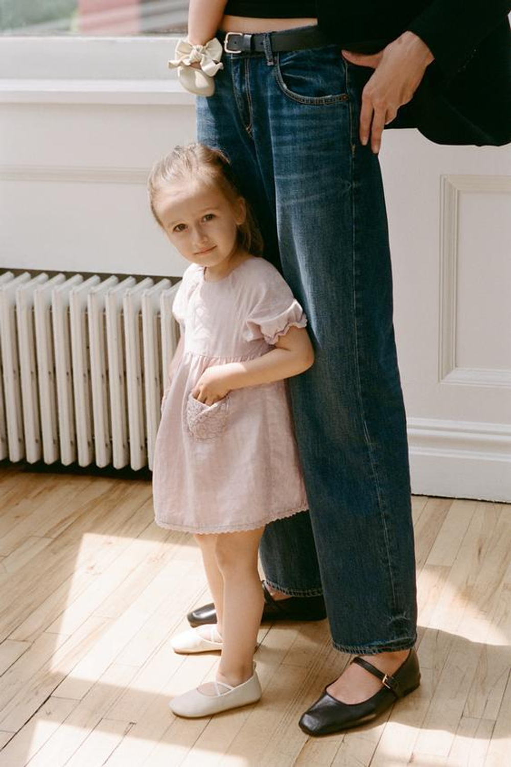 ZARA ПЛАТЬЕ И ТРУСИКИ С КРУЖЕВОМ, ПУДРОВО-РОЗОВЫЙ