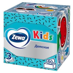 САЛФЕТКИ В КОРОБКЕ ZEWA ZOO 60 ШТ
