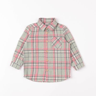 Check flannel shirt - Pistachio