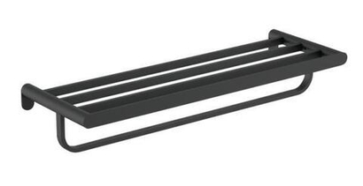 Полка для полотенец 600 мм нерж. сталь VERONA 16843.N чёрный