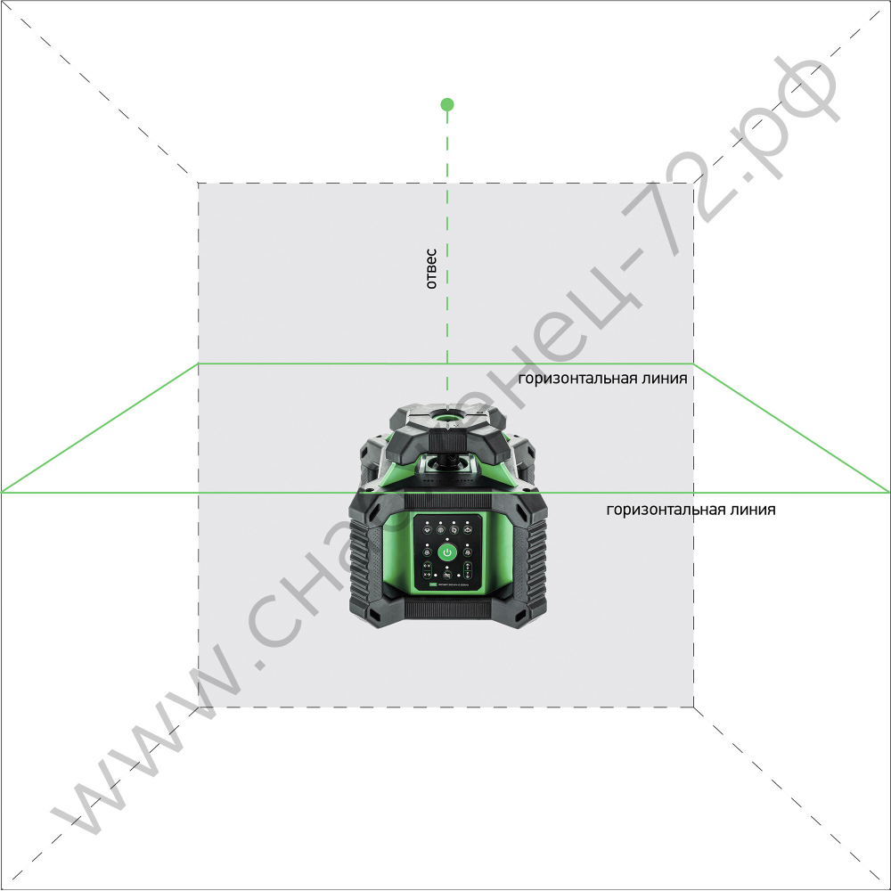 Ротационный лазерный нивелир ADA ROTARY 500 HV-G Servo