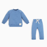 Костюм: толстовка и брюки BASIC LINE, рост 68-74 см, синий (Крошка Я)