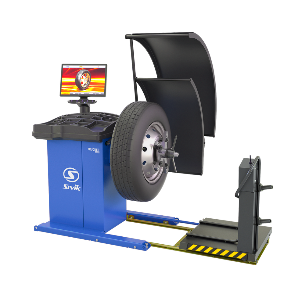 Грузовой балансировочный станок TRUCKER LUXE Красный RAL3020