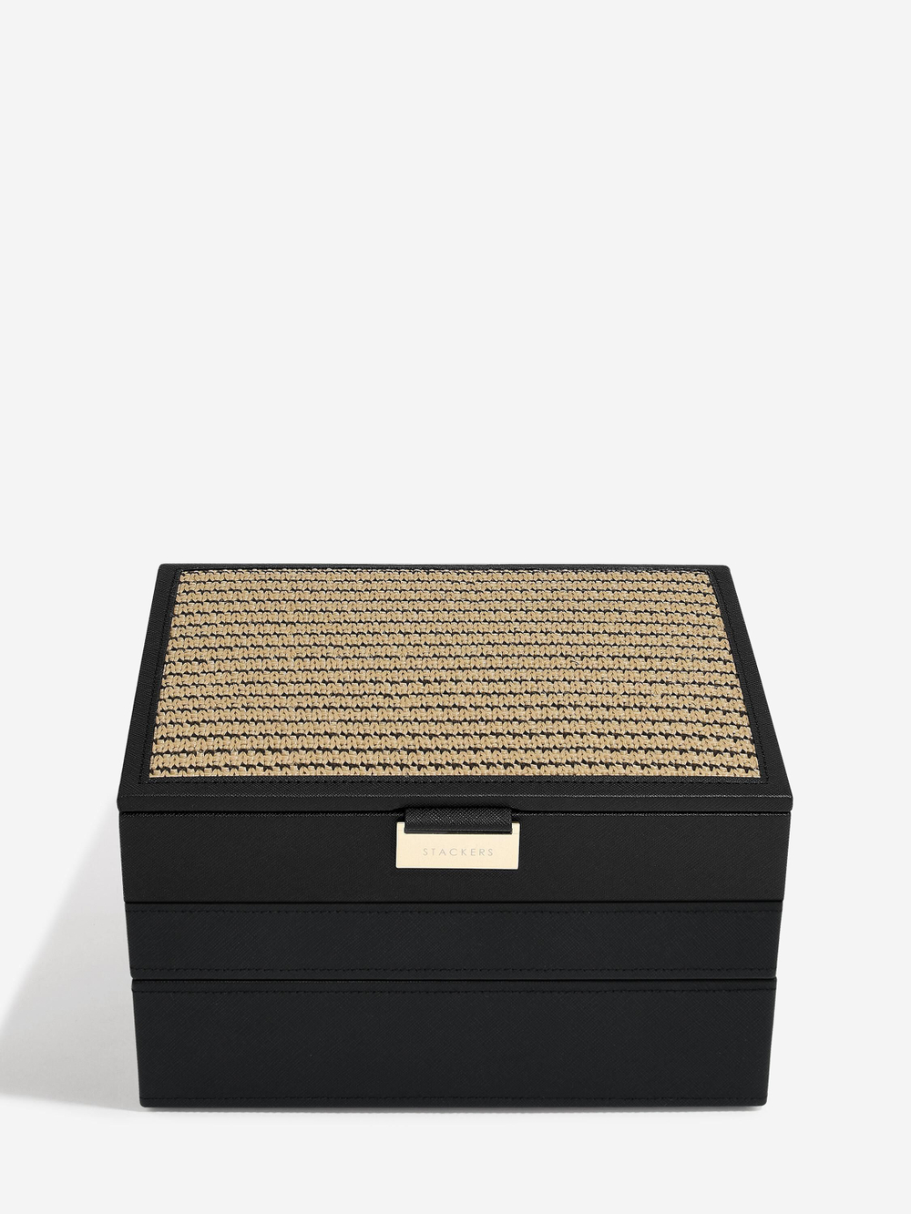 Органайзер для украшений и часов Stackers Classic Jewellery Box, 3 секции -Dove Grey & Rose (Navy Blue / темно-синий / Navy Blue / Органайзер с крышкой)