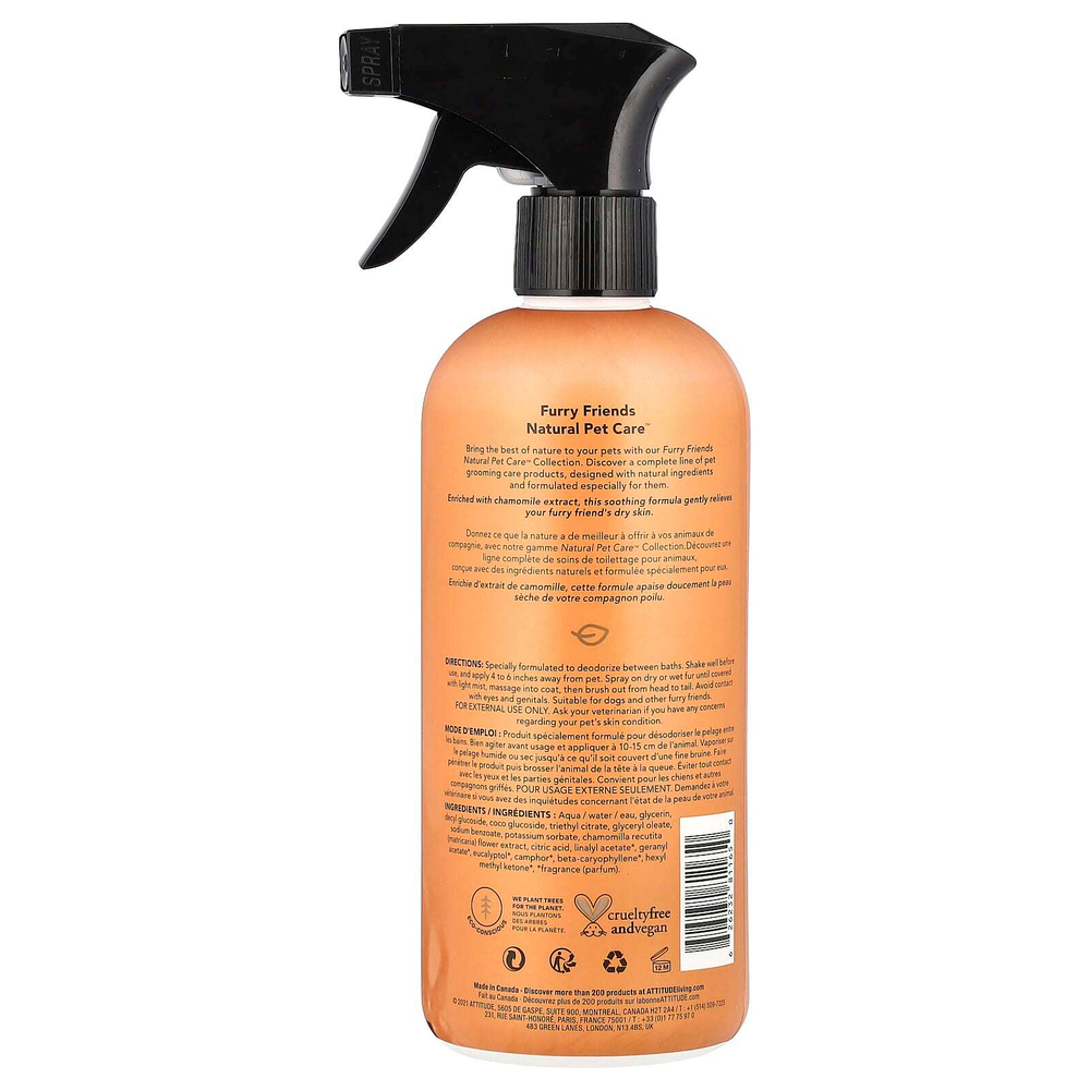 ATTITUDE, Дезодорирующий безводный шампунь, с лавандой, 473 мл (16 жидк. унц.)