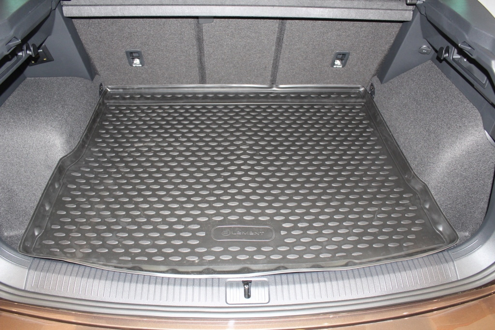 Коврик в багажник для VOLKSWAGEN Tiguan, 2017-, кроссовер, 1 шт. (полиуретан) арт.ELEMENT5154B13