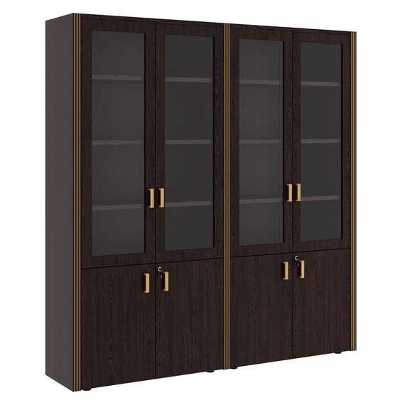 Композиция 2 Шкаф для бумаг 4 створки 195x42x206