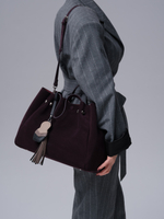 Женская сумка Vasilisa DBR 31210 сливовый/велюр