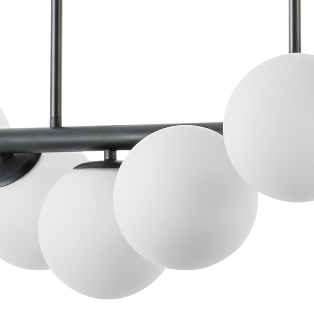 815187 Люстра CROCO 8х40W E14 ЧЕРНЫЙ МАТОВЫЙ