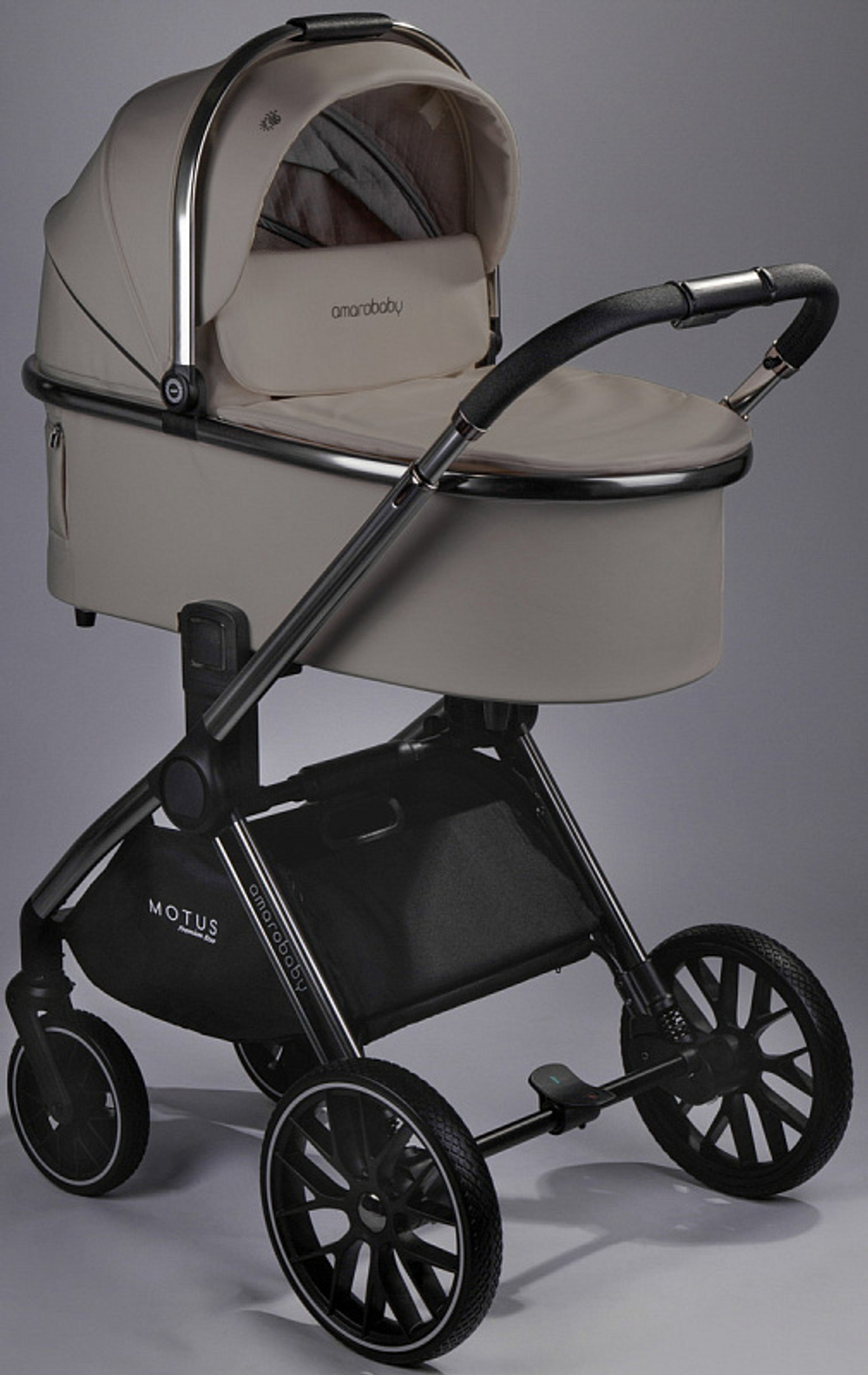 Детская коляска AmaroBaby Motus Premium Ecco 2 в 1 мокко