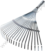 RACO 450 мм, 22 плоских зубца, усиленные, гальваническое покрытие, веерные грабли (4231-53/732)
